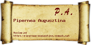 Pipernea Augusztina névjegykártya